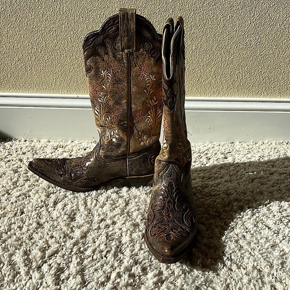 Floral Cowboy Boots - Picture 1 of 7